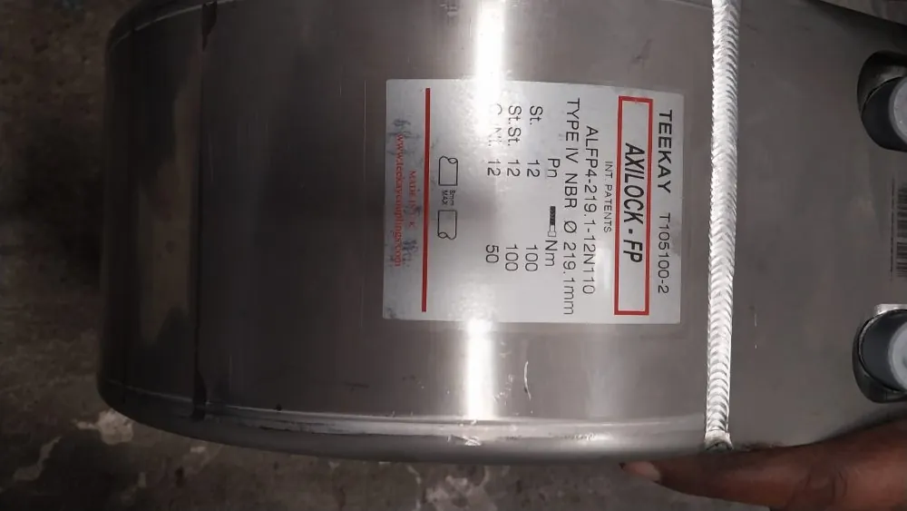 Teekay AXILOCK-FP coupling, 219.1 mm (nameplate)